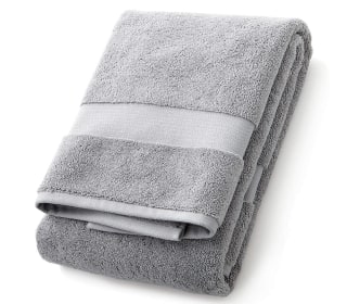 Organic Classic Turkish Cotton Grey Bath Towel