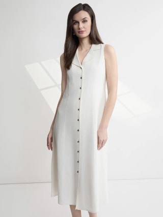 Jones New York Zaide Maxi Dress Linen Viscose