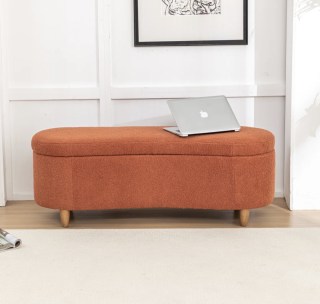Ebern Designs Upholstered Flip Top Storage Bench