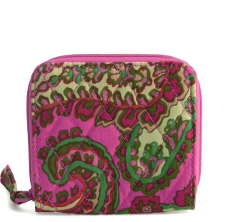 Vera Bradley Outlet Cotton Essential Small Zip-Around Wallet