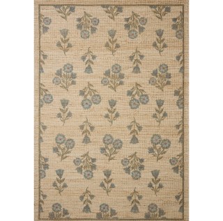 Chris Loves Julia x Loloi Rue Moss Blue Area Rug