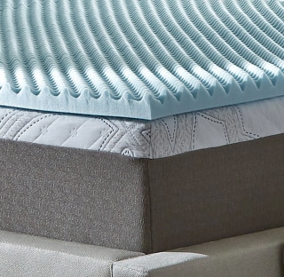 Sleep by Wayfair Twin Reversible Gel Memory Foam Mattress Topper