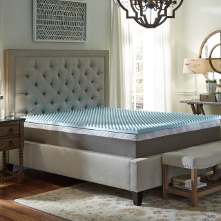 Sleep by Wayfair Twin Reversible Gel Memory Foam Mattress Topper