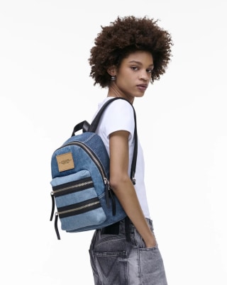 Marc Jacobs The Biker Denim Medium Backpack