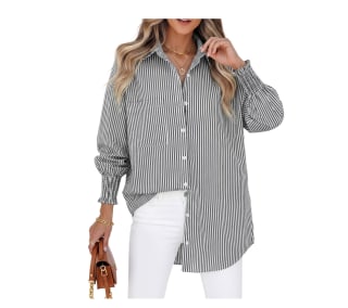 Fantaslook Striped Button Down Shirt