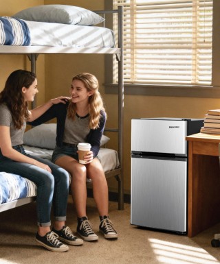 Euhomy Mini Fridge with Freezer
