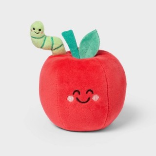 Spritz Apple with Worm Plush Classroom Decor