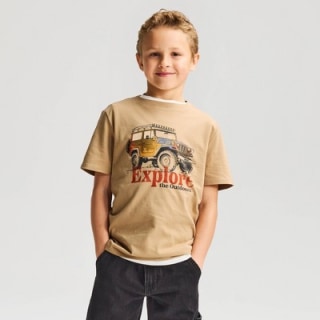 Cat & Jack Boys' Short Sleeve 100% Cotton Classic Fit Graphic T-Shirt
