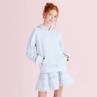 LoveShackFancy x Target Girls' Sophia Everblooming Ditsy French Terry Hooded Sweatshirt
