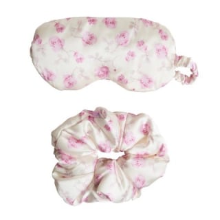 LoveShackFancy x Target Goody Ribbon Rosa Eye Mask + Scrunchie