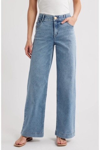 Wit & Wisdom Sam High Waist Wide Leg Jeans