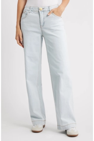 Wit & Wisdom Sam High Waist Wide Leg Jeans