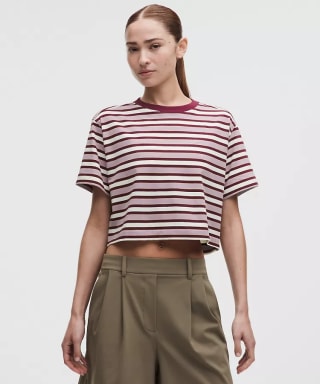 Lululemon All Yours Organic Cotton Cropped T-Shirt