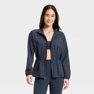 All in Motion Woven Peplum Jacket