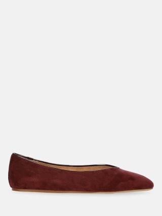 Scenario Faux Suede Ballet Flats