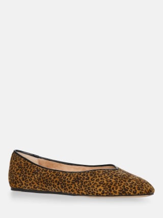 Scenario Faux Suede Ballet Flats