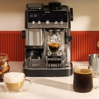 Ninja Luxe Café Mini Espresso Maker with Grinder, Scale, Tamper and Frothing System
