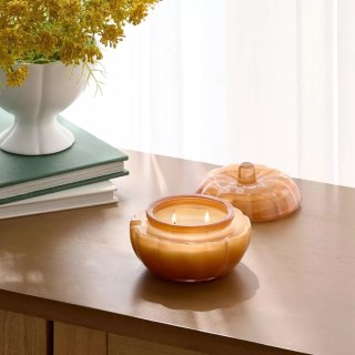 Threshold Lidded Glass Pumpkin Jar Candle