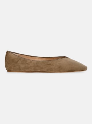 Scenario Faux Suede Ballet Flats