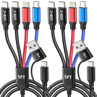 Mpatiby 4-in-2 Multi Charging 5-Foot Cable