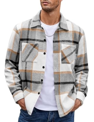 Coofandy Men's Flannel Shirt
