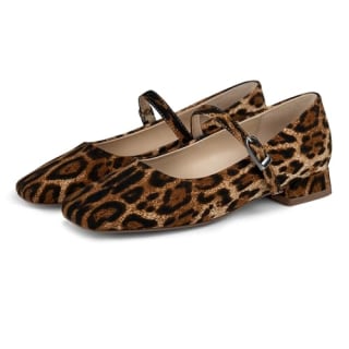 Honeysolo Square Toe Mary Jane Ballet Flats
