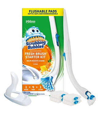 Scrubbing Bubbles Fresh Brush Toilet Bowl Cleaner Kit 