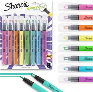Sharpie Clear View Highlighter Sticks