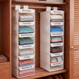Sintuff Heavy Duty 6-Shelf Organizer, 2-Pack