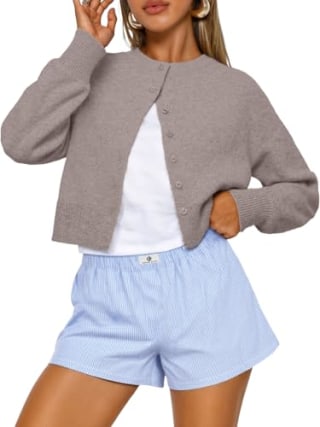 Trendy Queen Cropped Cardigan