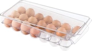 iDesign Clear Plastic Egg Holder