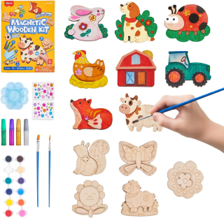 JoyCat DIY Wooden Magnets Kit