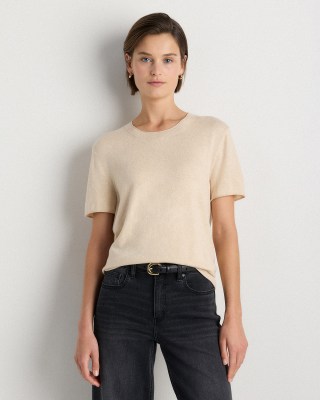 Quince Cotton Cashmere Sweater Tee