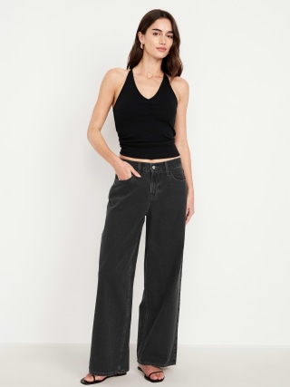 Old Navy Mid-Rise Wow Baggy Wide-Leg Jeans