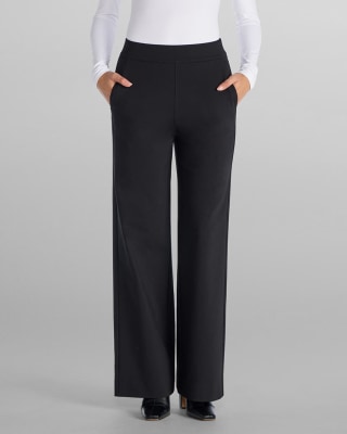 BYLT Women's Everyday Pull On Wide Leg Pant