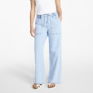 Scenario Pull-On Wide Leg Jeans
