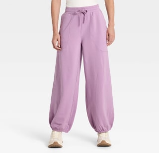Joylab Active Lightweight Fleece Balloon Leg Jogger Pants