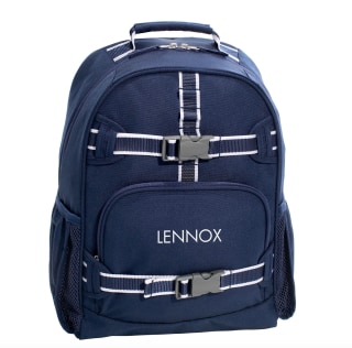 Mackenzie Navy Trim Solid Backpack