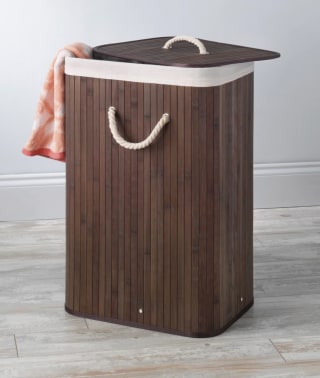 Rebrilliant Bamboo Laundry Hamper with Handles