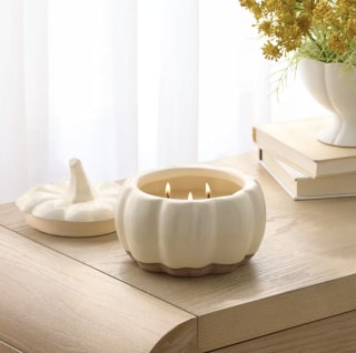 Threshold Two Wick Fall Extra Large Tuscan Ceramic Pumpkin Candle