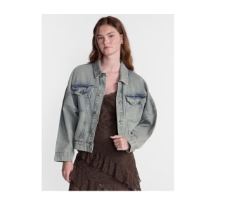 No Boundaries Oversized Denim Cotton Jacket