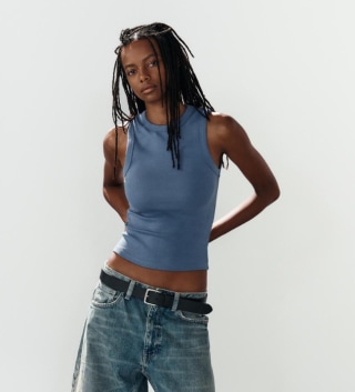Zara Ribbed Tank Top