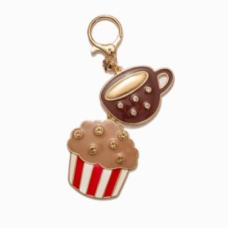 Frasier Sterling Coffee & Muffin Bag Charm