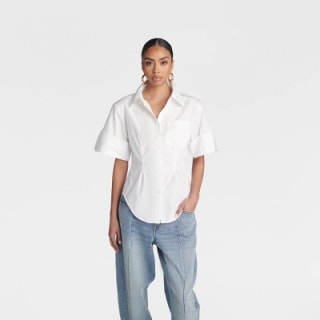 KBB by Kahlana Women's 'The Hourglass Button-Down Shirt'