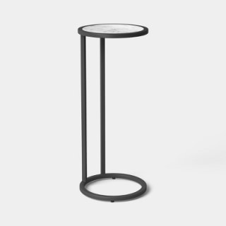 Threshold Metal and Marble C Drink Table Black 