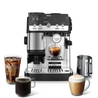 Ninja Luxe Café Mini Espresso Maker with Grinder, Scale, Tamper and Frothing System