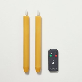 Hearth & Hand with Magnolia Honey Flameless Taper Candles (Set of 2)