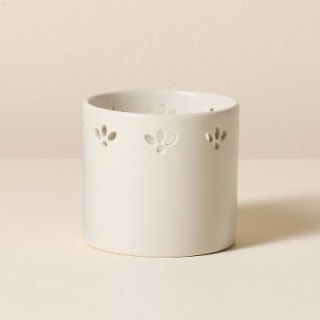 Hearth & Hand with Magnolia Small Perforated Ceramic Candle