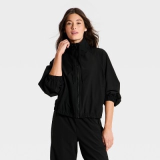All in Motion Picot Trim Windbreaker Jacket