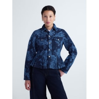 Free Assembly Pleated Peplum Jacket